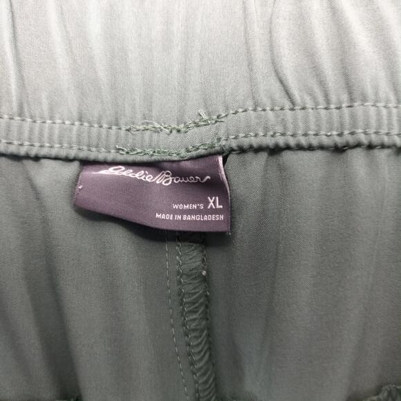 Eddie Bauer Traveler Ankle Pants Women's XL Green Lightweight Stretch UPF 50+ - Picture 3 of 10